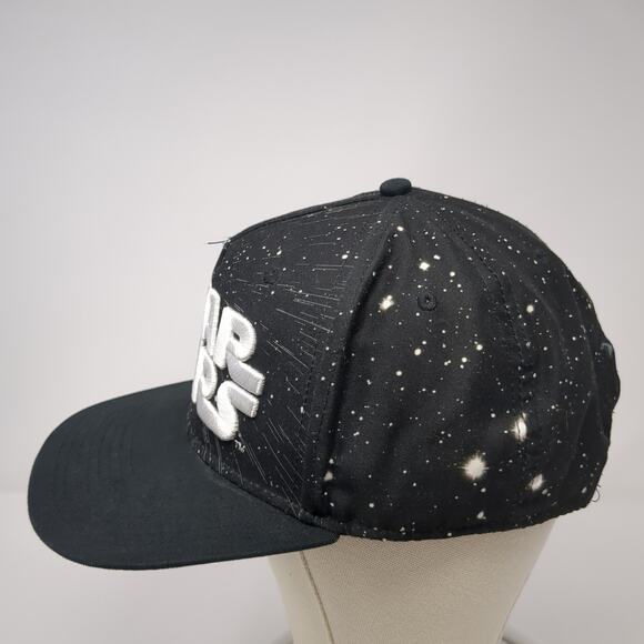 Star Wars Galaxy Snapback Hat Black One Size Adjustable Embroidered - Picture 3 of 9